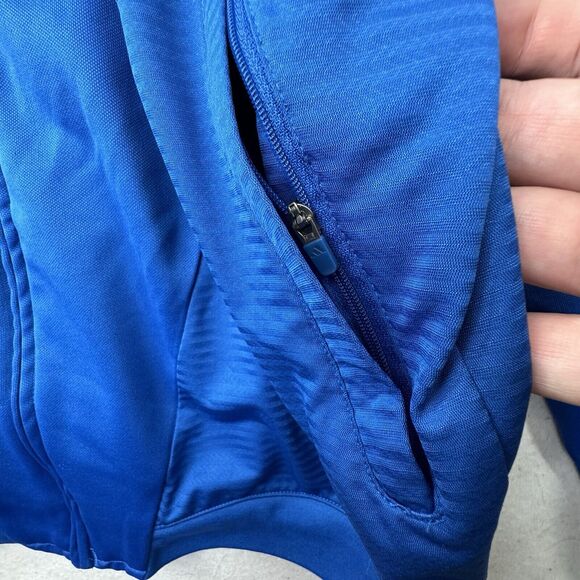 Adidas Adipure Men’s Large Blue & White Full Zip Track Jacket Zipup - Picture 9 of 13